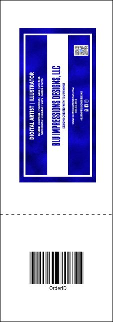 Poetry Quill Raffle Ticket Product Back