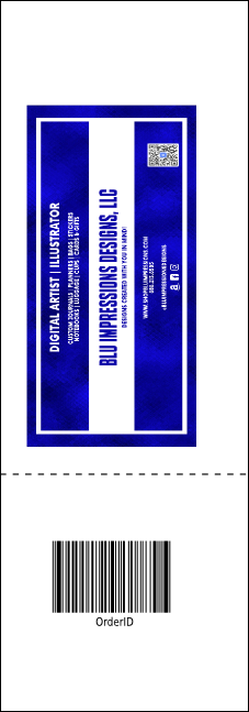 Blue Jeans Raffle Ticket Product Back