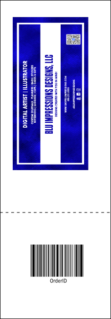 All Purpose Modern Raffle Ticket Product Back