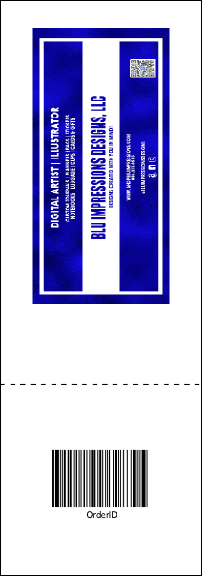 Ice Cream Event Ticket Product Back