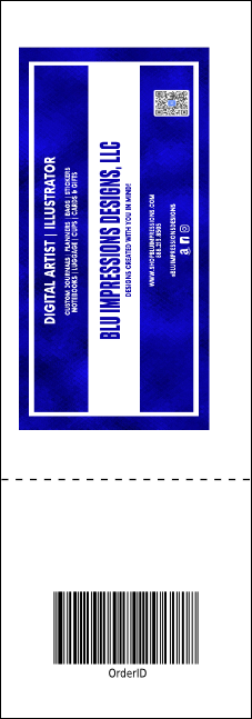 Red and Silver Event Ticket Product Back