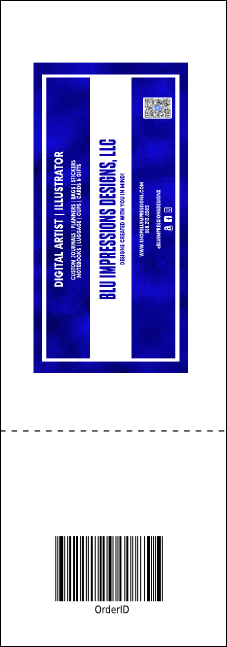 Red and Silver Raffle Ticket Product Back