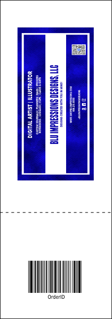 Anime Raffle Ticket Product Back