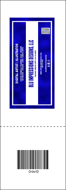 German Raffle Ticket Product Back