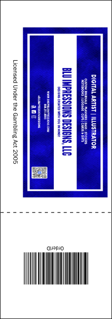 Medieval Banquet Raffle Ticket Product Back