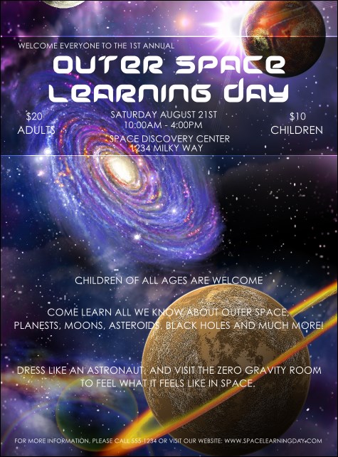 Outer Space Flyer Product Front