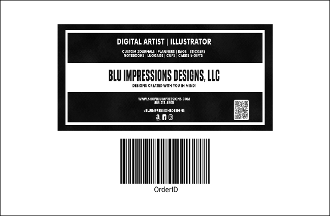 Hollywood Drink Ticket (Black and white) Product Back