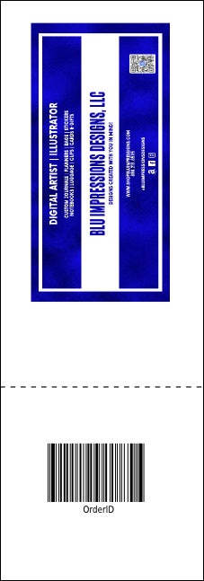 Postcard Raffle Ticket Product Back