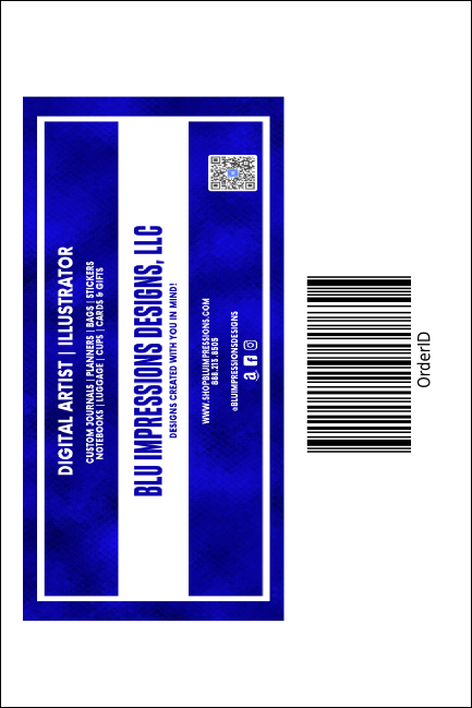 Run for a Cause (Blue-Green) Economy Event Badge Product Back