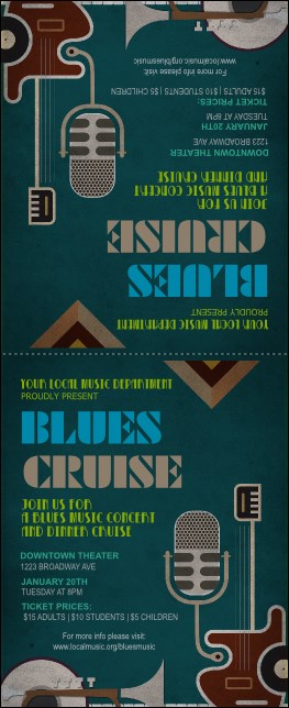 Blues Table Tent Product Front