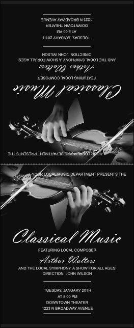 Classical Music Table Tent