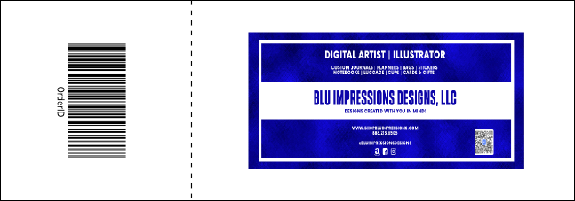 Animal Print Giraffe Reserved Event Ticket Product Back