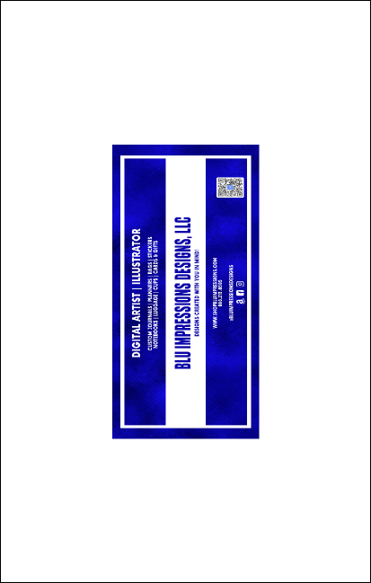 Nightclub Blue VIP Event Badge Medium Product Back