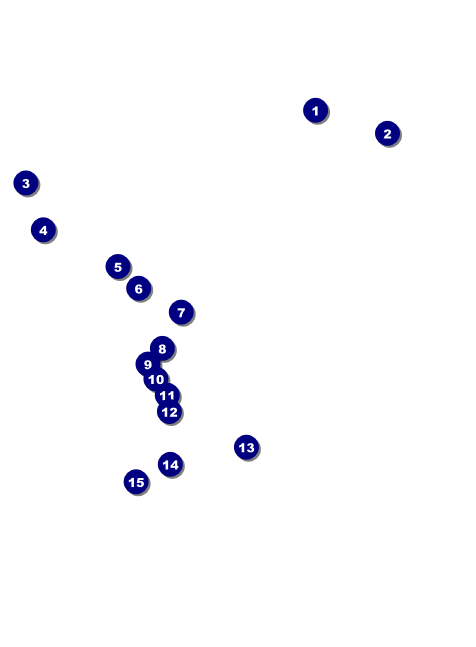 All Purpose Geometric Black and White Invitation Front Field Markers