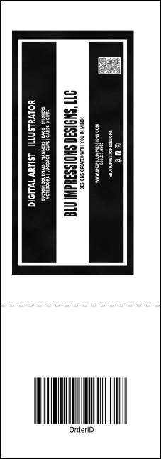 All Purpose Circles Black and White Event Ticket Product Back