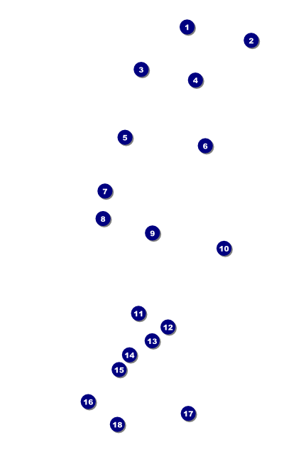 All Purpose Circles Black and White Poster Front Field Markers