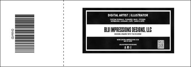 All Purpose Corners Black and White Event Ticket Product Back