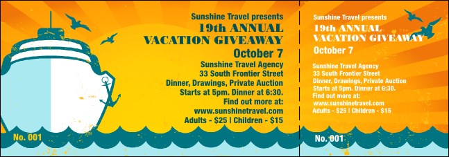 Cruising Event Ticket Product Front