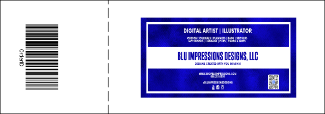 Teal Ribbon Event Ticket Product Back