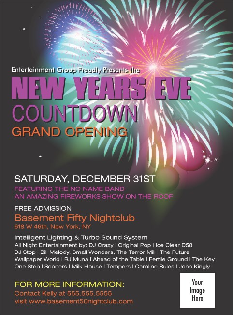 Fireworks Flyer Product Front