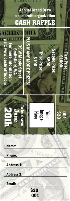 Cash Raffle Ticket 0007 Product Front