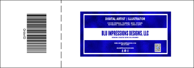 Blue Skies Raffle Ticket 0007 Product Back