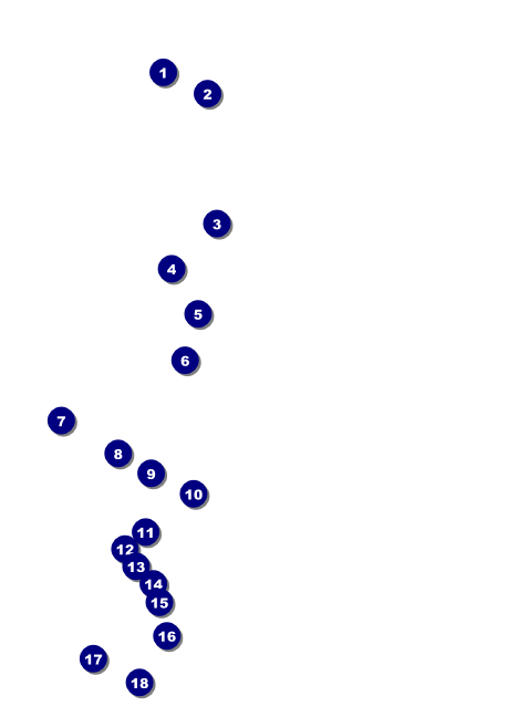 All Purpose Skyline Black and White Postcard Mailer Front Field Markers