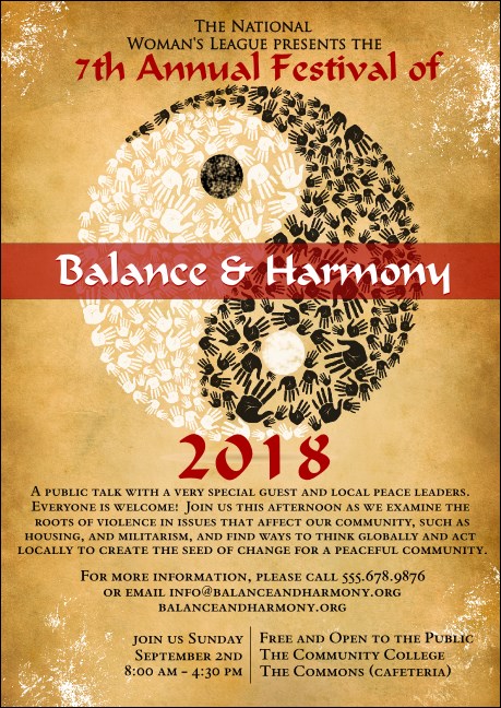 Yin Yang Postcard Mailer Product Front