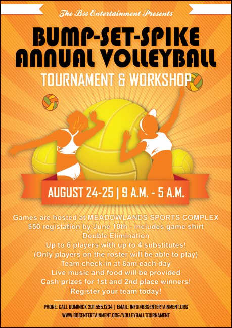 Volleyball Sun Rays Postcard Mailer