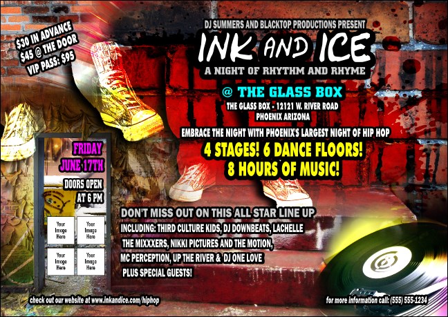 Hip Hop Graffiti  Postcard Mailer