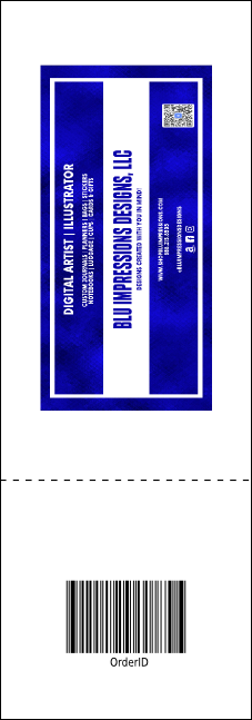 Red, White, and Blue Stars Raffle Ticket Product Back