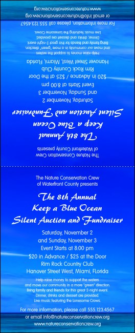 Nature Series - Blue Ocean Table Tent