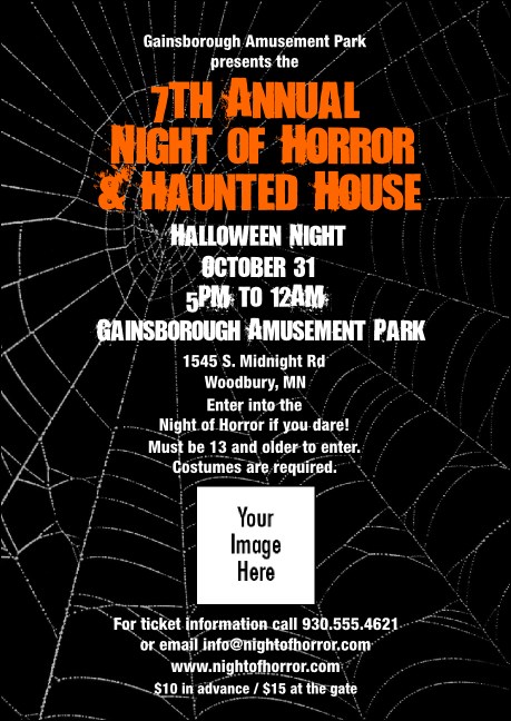 Spider Web Postcard 001