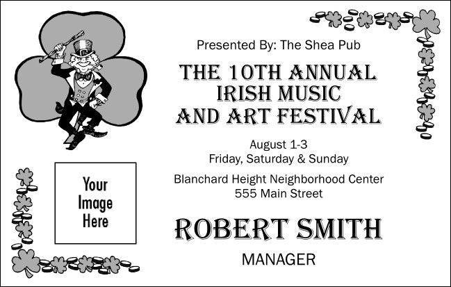 St. Patrick's Day VIP Event Badge Medium