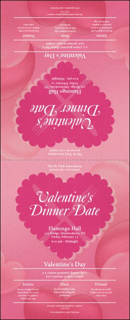 Valentine's Dinner Date  Table Tent