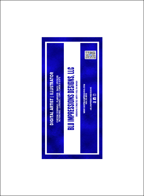 Paris Blue and Black Invitation Product Back