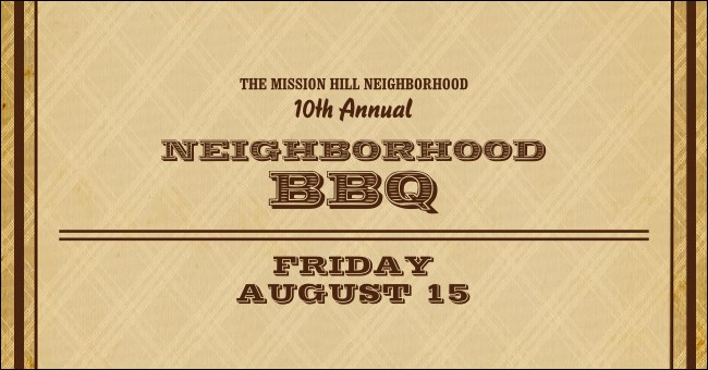 Barbeque Vintage Facebook Ad