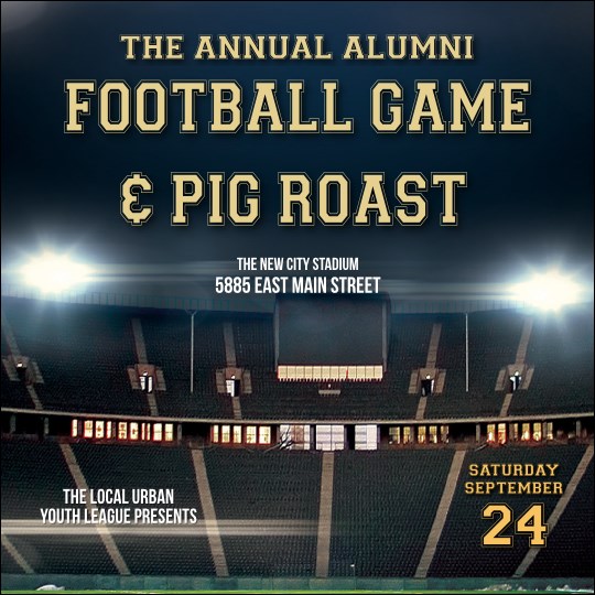 Football Lights Instagram Post