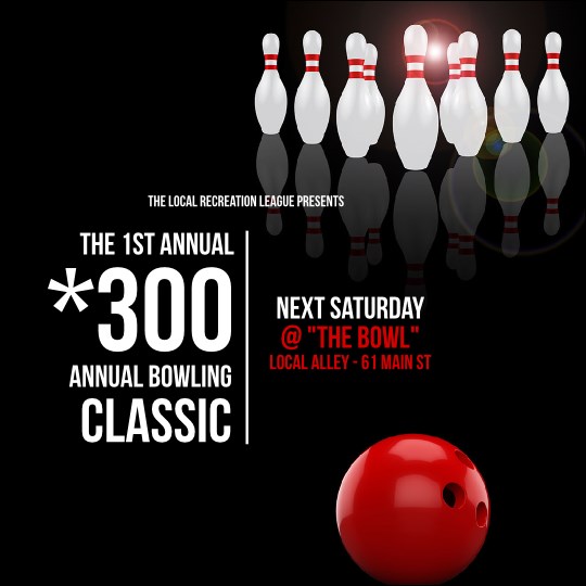 Bowling Classic Instagram Post