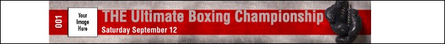 Boxing Gloves Premium Synthetic Wristband Product Front