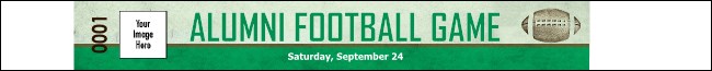 Football Green Premium Synthetic Wristband Product Front