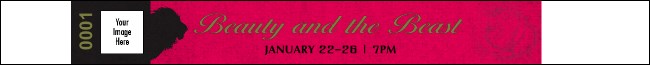 Beauty & The Beast Premium Synthetic Wristband Product Front