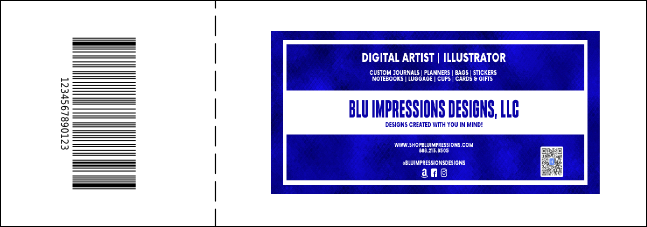 Abstract QR Event Ticket Product Back