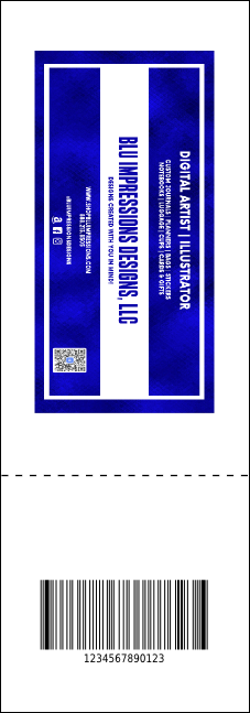 Abstract QR Lights Event Ticket Product Back