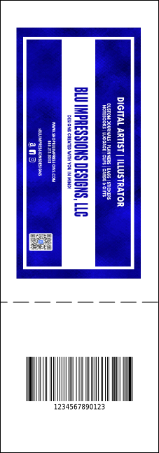 All Purpose Circle QR Event Ticket Product Back
