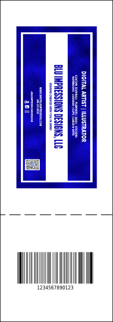 All Purpose Clouds QR Event Ticket Product Back