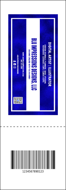 Birthday Geometric QR Event Ticket Product Back