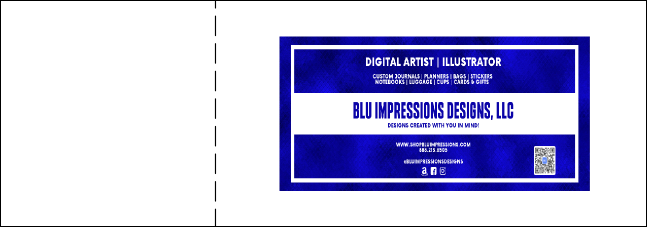 Blue Ribbon QR Event Ticket Product Back