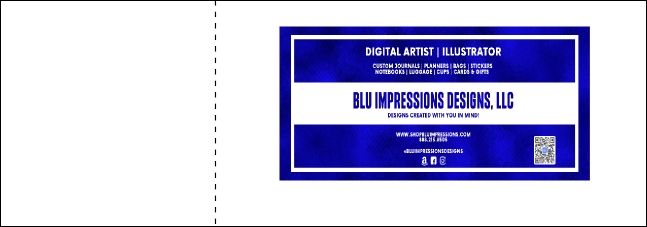 MMA Main Event Blue QR Event Ticket Product Back