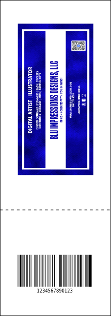 Retro Color QR Event Ticket Product Back